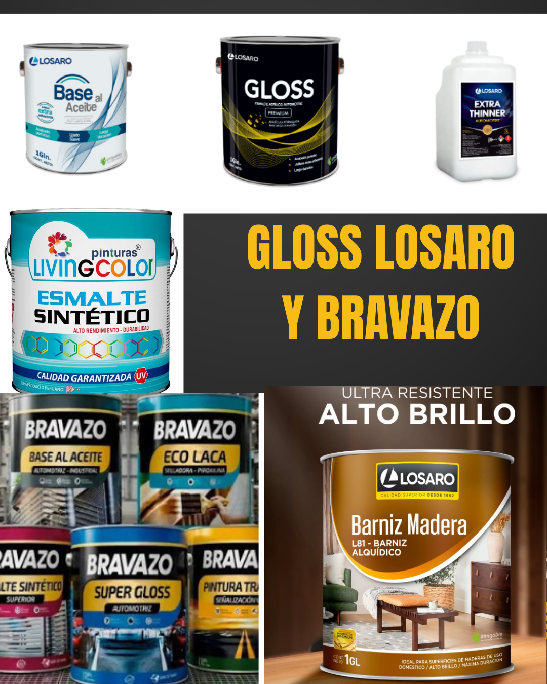 ESMALTES / GLOSS / LINEA INDUSTRIAL Y AUTOMOTRIZ